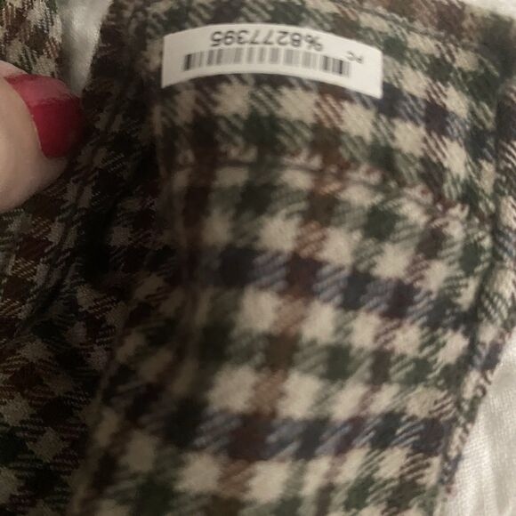 Pendleton Shirt XL Men’s Wool Houndstooth Plaid Brown Sir Button Vintage Fall - Picture 8 of 10